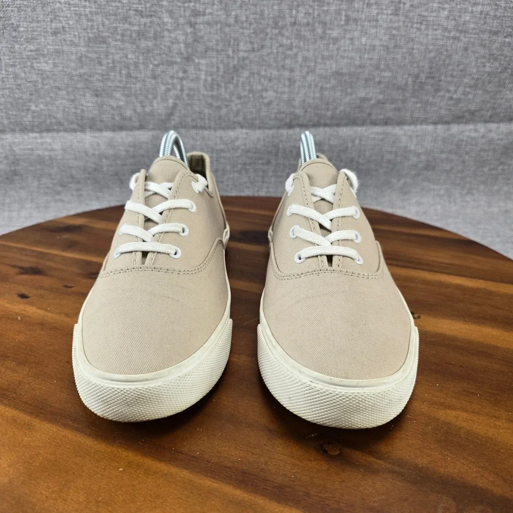 Old Navy Womens Tan Canvas Lace Up Sneakers Size 8 Casual‎ Shoes SZ 8
